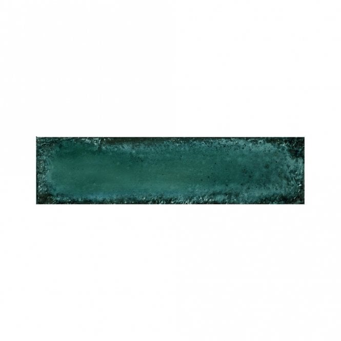 Italian Design Metal Brick Green Lux 6cm x 24cm Wall Tile