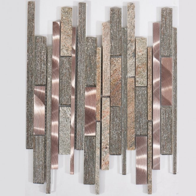 Kenton Gold 30cm x 30cm Mosaic Tile
