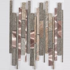 Kenton Gold 30cm x 30cm Mosaic Tile