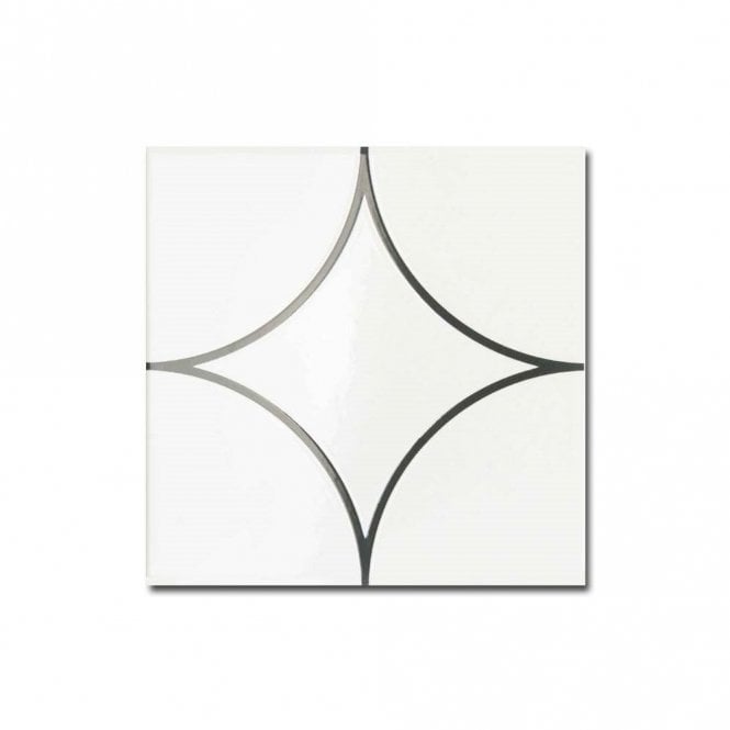 Kenzo Decor Circle Black 15cm x 15cm Wall Tile