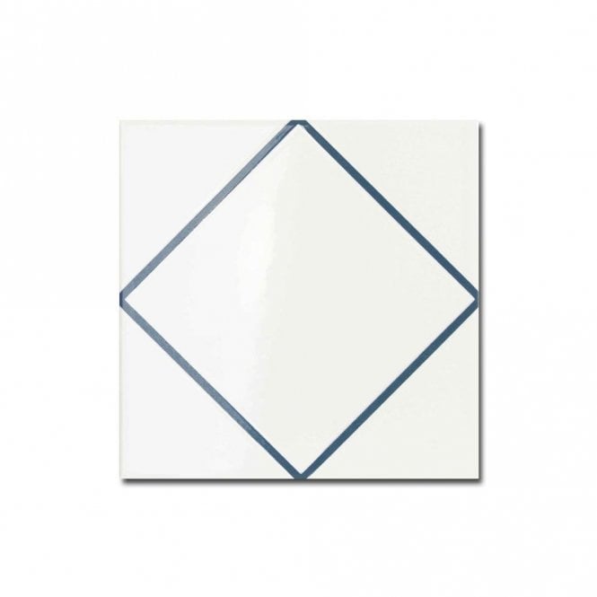 Kenzo Decor Diamond Blue 15cm x 15cm Wall Tile