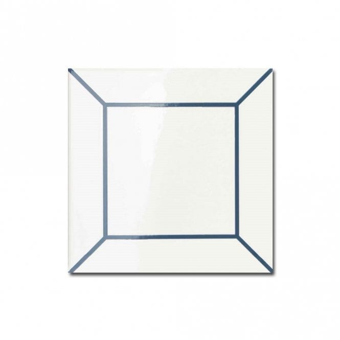 Kenzo Decor Frame Blue 15cm x 15cm Wall Tile