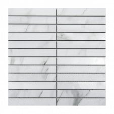 Kit Kat Carrara White 30cm x 30cm Mosaic Tile