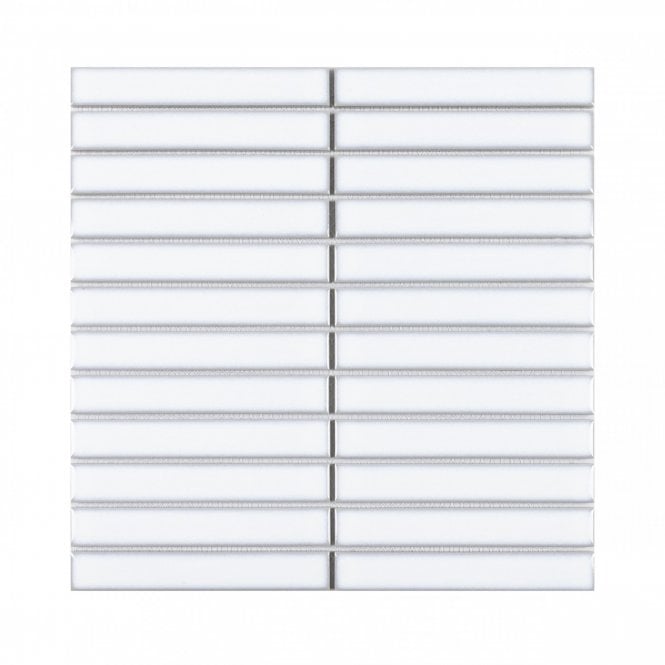 Kit Kat Classic White 30cm x 29.6cm Mosaic Tile
