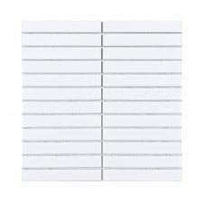 Kit Kat Plain White 30cm x 29.6cm Mosaic Tile