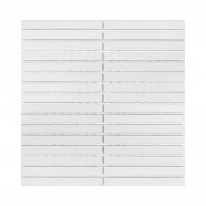 Kit Kat Rice White Matt 29.7cm x 29.7cm Mosaic Tile