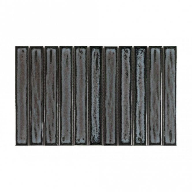 Kit Kat Shadow Aqua 20.2cm x 32.9cm (2.7cm x 20cm) Mosaic Tile