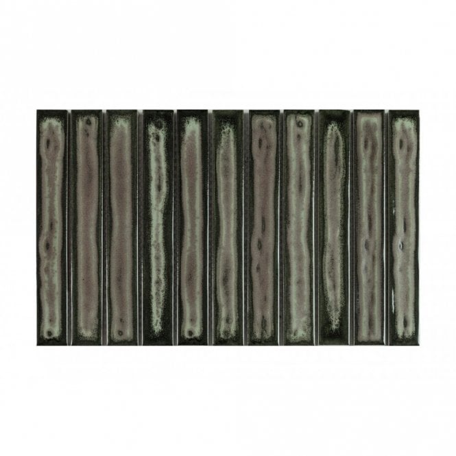 Kit Kat Shadow Green 20.2cm x 32.9cm (2.7cm x 20cm) Mosaic Tile