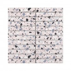 Kit Kat Terrazzo Blush Pink 30cm x 29.6cm Mosaic Tile