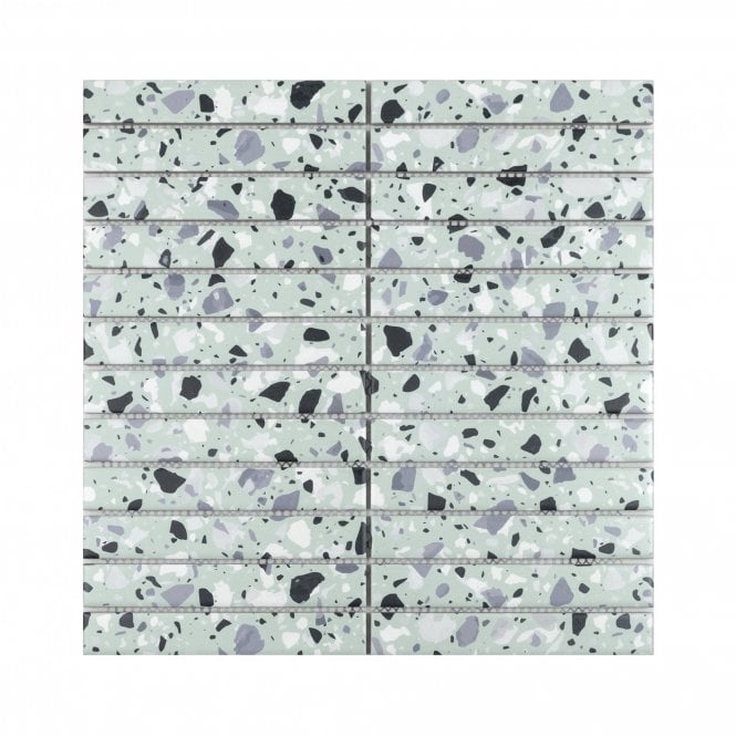 Kit Kat Terrazzo Mint 30cm x 29.6cm Mosaic Tile
