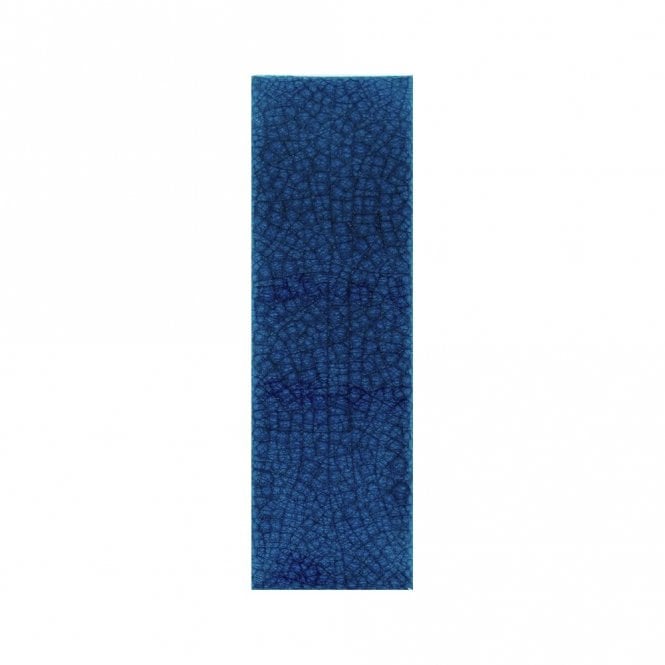 Knightsbridge Crackle Ocean Blue 6cm x 20cm Wall & Floor Tile