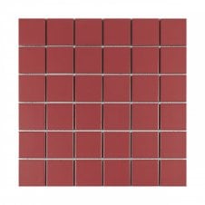 La Maison Strawberry Red 30.6cm x 30.6cm (4.8cm x 4.8cm) Square Mosaic Tile