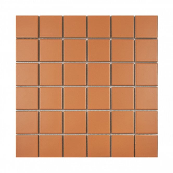 La Maison Tangerine 30.6cm x 30.6cm (4.8cm x 4.8cm) Square Mosaic Tile