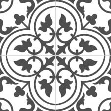 Ledbury Charcoal Black 45cm x 45cm Wall & Floor Tile