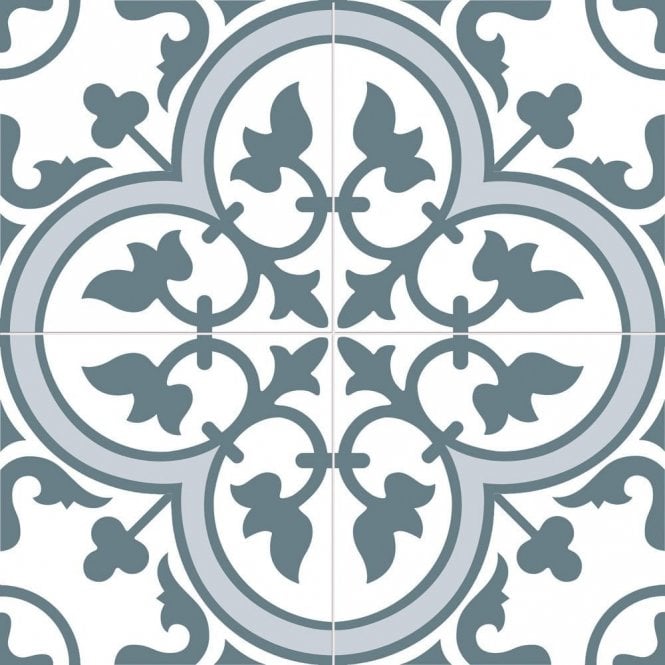 Ledbury Marina Blue 45cm x 45cm Wall & Floor Tile