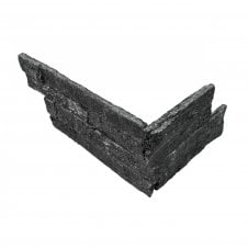 Ledgestone Black Quarzite Corner 10cm x 36cm Wall Tile