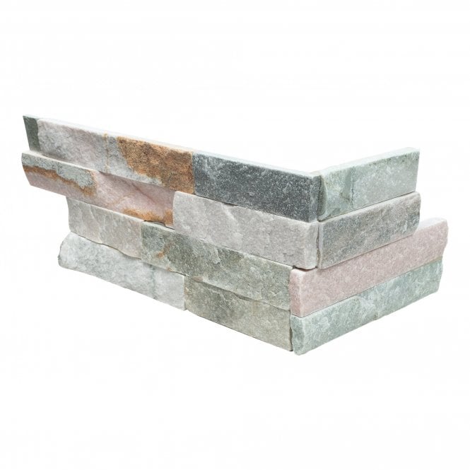 Ledgestone Corner Slim Grey 10cm x 36cm Wall Tile