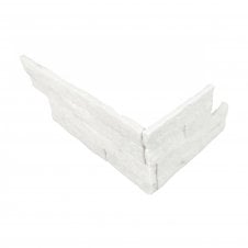 Ledgestone Corner Snow White 10cm x 36cm Wall Tile