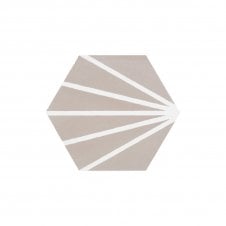 Lily Hex Hexagon Clay 22.8cm x 19.8cm Wall & Floor Tile