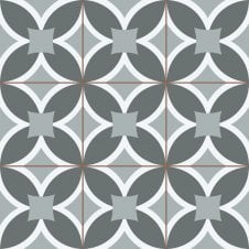 Lisbone Black Grey 45cm x 45cm Wall & Floor Tile