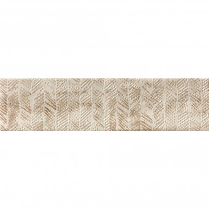 Loft Brick Warm White High Gloss Decor 6.5cm x 26cm Wall Tile