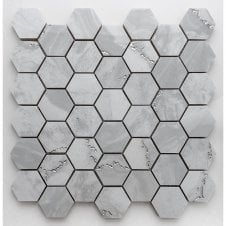 Lux Crystal Light Grey 30cm x 30cm Mosaic Tile
