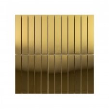 Lux Gold Kit Kat Gloss (4.8cm x 4.8cm) 30cm x 30cm Mosaic Tile