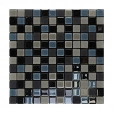 Malla Black 30cm x 30cm Peel & Stick Mosaic Tile