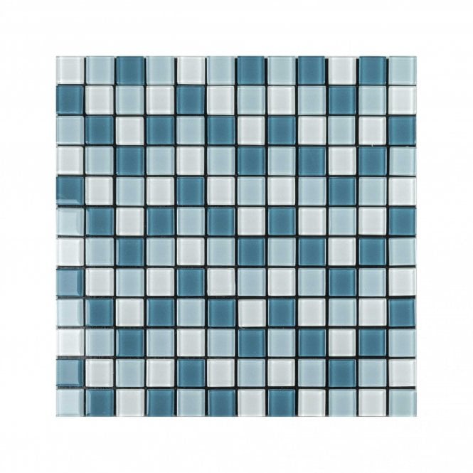 Malla Blue 30cm x 30cm Peel & Stick Mosaic Tile