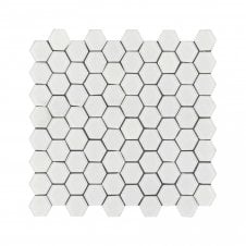 Malla Hexagon White 30cm x 30cm Peel & Stick Mosaic Tile