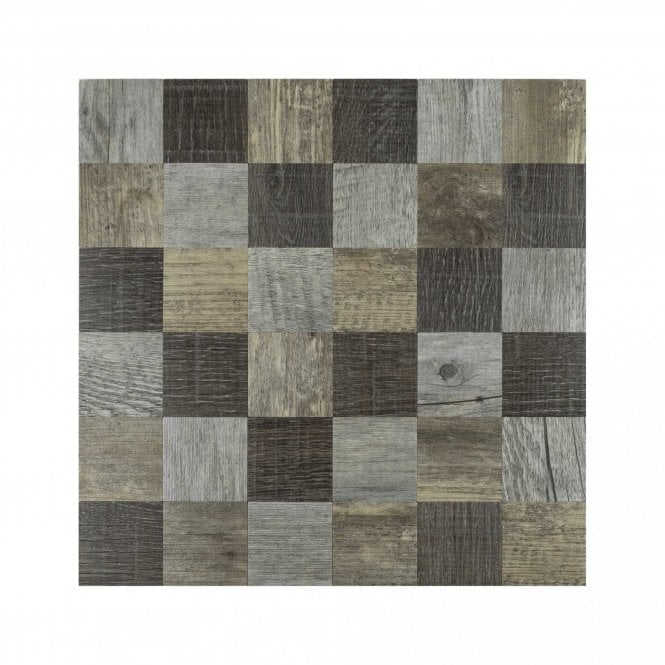 Malla Wood 30cm x 30cm Peel & Stick Mosaic Tile