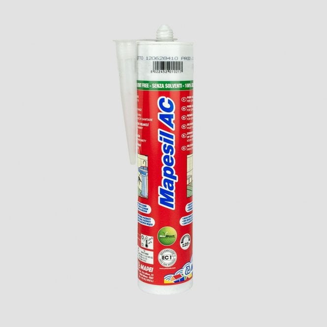 Mapei AC Mapesil Silicone Sealant Silver Grey 310ml BOX
