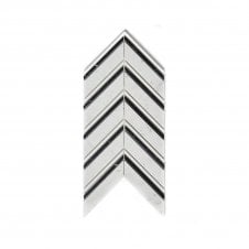 Marmi Carrara Marble Polished 27.5cm x 15cm Mosaic Tile