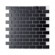 Matt Black Bond Tiles 2.3cm x 4.8cm Mosaic Wall & Floor Tile