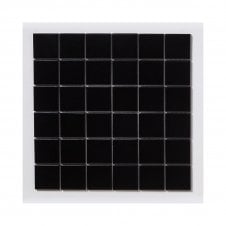 Matt Black Square (4.8cm x 4.8cm) 30cm x 30cm Mosaic Tile