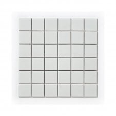 Matt White Square (4.8cm x 4.8cm) 30cm x 30cm Mosaic Tile