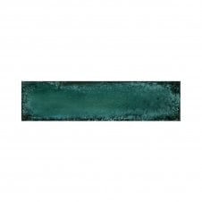 Metal Brick Green Lux 6cm x 24cm Wall Tile