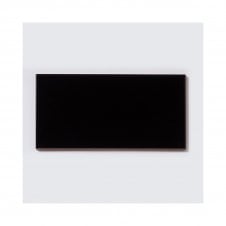 Metro Brick Flat Matt Black 10cm x 20cm Wall Tile