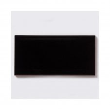 Metro Brick Gloss Black 10cm x 20cm Wall Tile