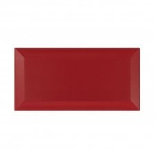 Metro Brick Gloss Blood Red 10cm x 20cm Wall Tile
