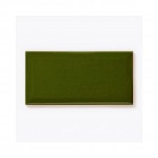 Metro Brick Gloss Bottle Green 10cm x 20cm Wall Tile