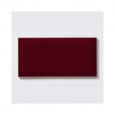 Metro Brick Gloss Burgundy 10cm x 20cm Wall Tile
