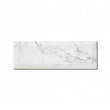 Metro Brick Gloss Calacatta Gris 10cm x 30cm Wall Tile
