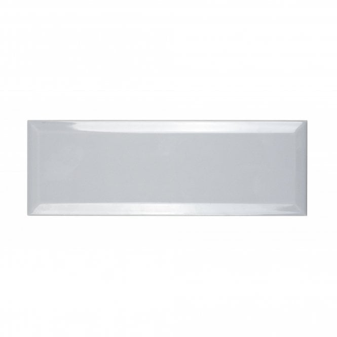 Metro Brick Gloss Cloud Grey 10cm x 30cm Wall Tile