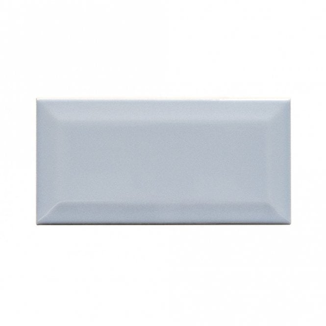 Metro Brick Gloss Cloud Grey 7.5cm x 15cm Wall Tile