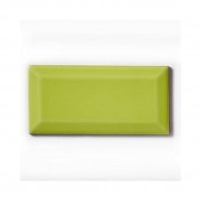 Metro Brick Gloss Lime 7.5cm x 15cm Wall Tile