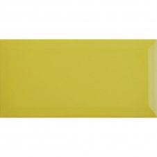 Metro Brick Gloss Pastel Yellow 10cm x 20cm Wall Tile