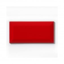 Metro Brick Gloss Red 7.5cm x 15cm Wall Tile