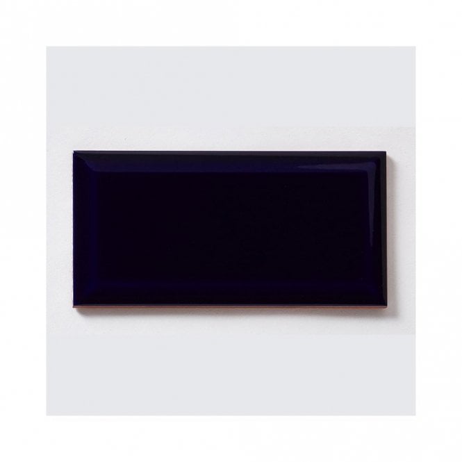 Metro Brick Gloss Ultraviolet Blue 10cm x 20cm Wall Tile