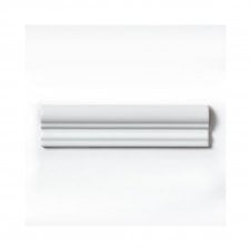 Metro Matt White Dado Border 5cm x 20cm Wall Tile